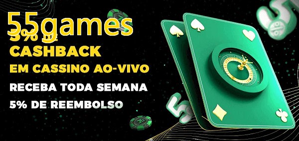 Promoções do cassino ao Vivo 55games